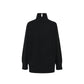 Cashmere Loose Fit High-Neck Sweater - Black
