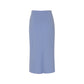 Cashmere Drawstring Banding Skirt - Blue