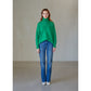 Cashmere Loose Fit High-Neck Sweater - Green