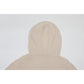 Callaite 100% Cashmere Ribbed Hoodie Sweater - Light Beige