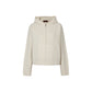 Callaite Cashmere-Blend Cable Hooded Zip Up Jumper - Ivory