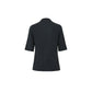Callaite 100% Cashmere  Mock-Neck Slim Fit Sweater - Charcoal