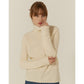 Callaite 100% Cashmere Open Weave High Neck Sweater - Ivory
