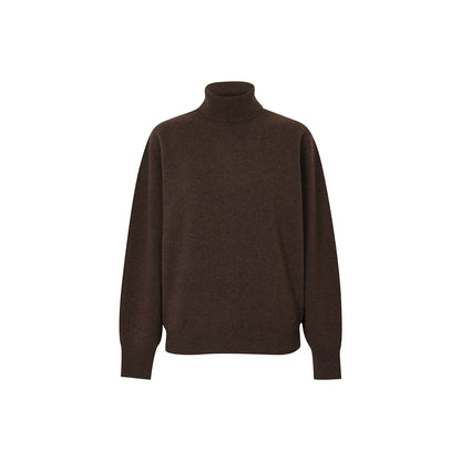 Callaite Cashmere-Blend Whole Garment Turtleneck Sweater - Grey