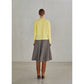 Cable-Knit Cashmere Cardigan - Yellow