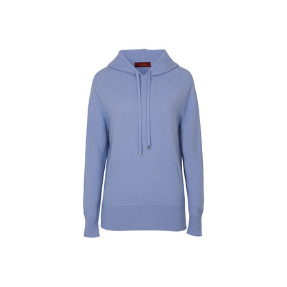 Cashmere Hoodie Sweater - Blue