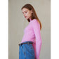Slim Fit Ribbed Cashmere Turtleneck Sweater, Pink
