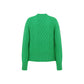 Cable-Knit Cashmere Turtleneck Sweater - Green